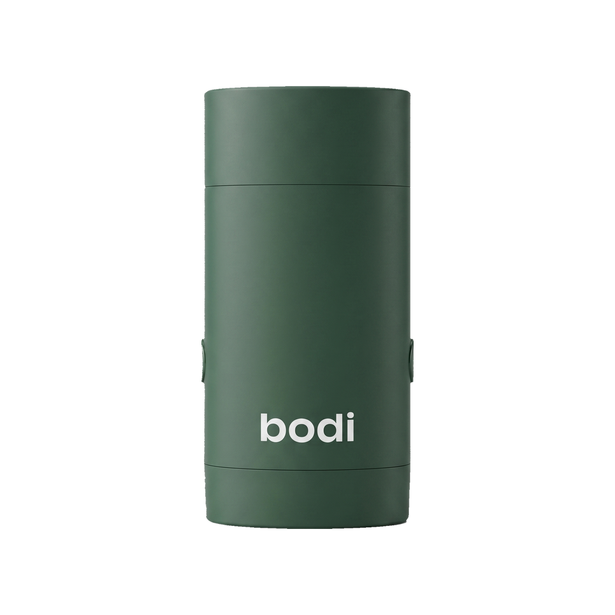 The bodi recycled-plastic deodorant case, open to show the refill slot